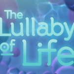 Colorful abstract background featuring the text "The Lullaby of Life," conveying themes of serenity and vitality. Ideal for content related to wellness, mindfulness, or creative projects.